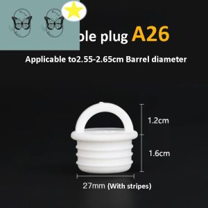 GLdailyToolsMix 1-5Pcs Mop Bucket Drain Stopper White Silicone Plug Drain Holes Plugs Mop Ucket Drain Outlet Round Bucket plug