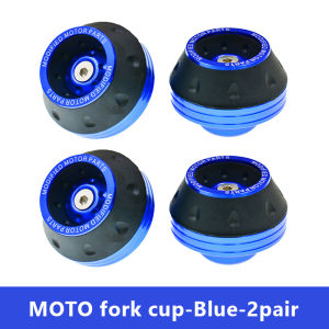 SEAMETAL Universal Motorcycle Anti-drop Fork Slider Cup Aluminum Alloy Frame Wheel Slider Protector Scooter Modification Front Fork Cup