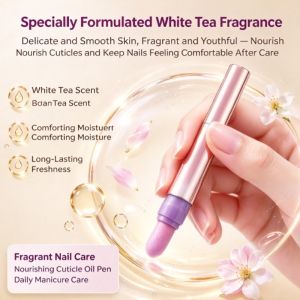 Cuticle Oil Pen 3 In 1 Ceramic Tip   Nail Cuticle Care Nourishing Nail Serum Pen Moisturizing Manicure Tool