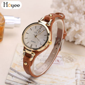 2024 Womens Watch Casual Round Dial Rivet PU Leather Strap Quartz Women Wristwatch Fashion Korean Watch for Women Trend Casual Leather Watch Korean Version of Simple Fashion Watch jam tanggan perempuan
