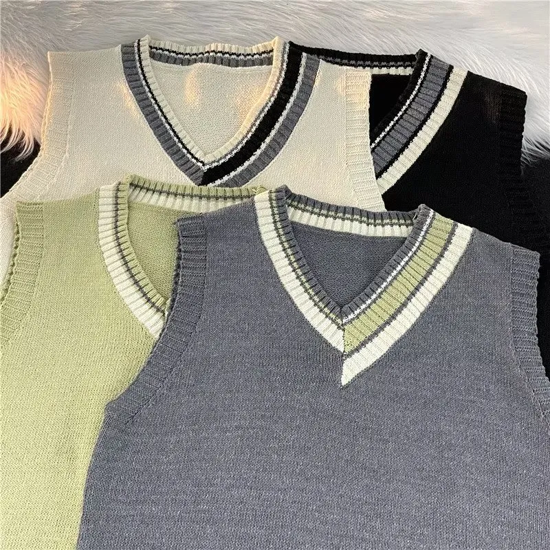 Knitted Vest For Men Sweater Vest For Men Sweater Vest Korean