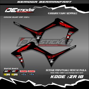 STIKER STRIPING CRF 150 L SEMI FULL stiker variasi list simpel design terbaru kode ZR 18