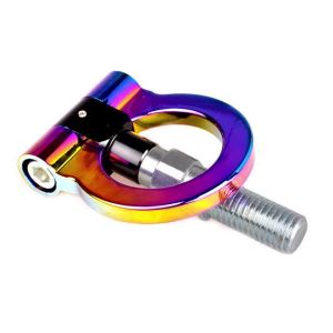 Titanium Car Tow Hook Universal For Toyota Honda Nissan Japanese Car JDM Style Foldable Front Towing Hook Safety Trailer Ring Auto Exterior Accessories