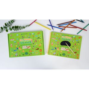 [READY STOCK]Art&Craft Scene Kids Colouring Book Scraping Book Sticker Book Kids Activity Book Educational Toys for Kids Birthday Gift for Kids Children Gift Kids Gift