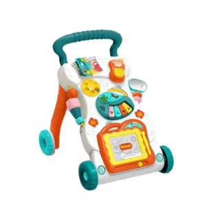 【Hania】Toddler baby walk roller car with music