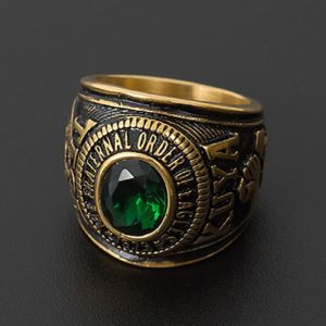 TFOE Ring Pure Stainless Steel Mens Eagles Fraternal Ring Best Gift Size 6-14