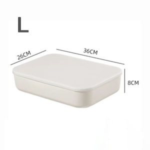 กล่องเก็บของ กล่องพลาสติก กล่องอเนกประสงค์ 5 ขนาด กล่องมินิมอล กล่องเก็บของพร้อมฝา กล่องพร้อมฝาปิด ที่เก็บของ