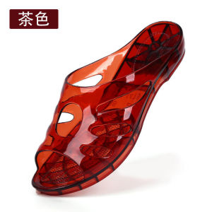 Free Shipping WomenS Flat Durable Wedge-Heeled Crystal Sandals – Fashionable Comfortable And Classic Perfect For Moms PVC Casual Flip-Flops