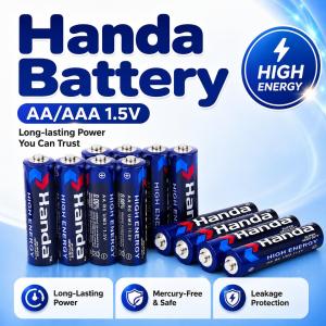 Handa Bateri AA AAA 1.5V 🔋 Carbon Dry Battery Super Heavy Duty High Energy Long Lasting Power Mercury Free