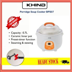 KHIND 0.7L PORRIDGE COOKER BPS07