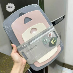 Set 3 Thớt Nhựa Kháng Khuẩn Nhiều Màu Nhựa PP Dễ Dàng Vệ Sinh Lau Chùi.