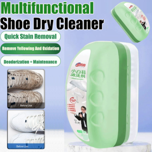White Shoe Cleaner With Brush  Decontamination Whitening and Yellowing Shoe Washing Artifact Water-Free White Shoe Cleaning Agent