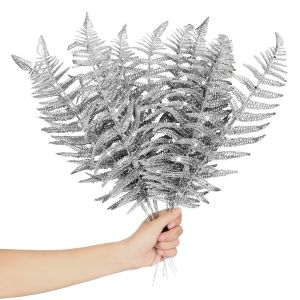 12pcs Christmas Tree Leaves Artificial Flower Christmas Tree Decoration Simulation Leaves