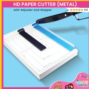 Officom Paper Cutter Metal Structure Board A4 Size 12x10 School Supplies Heavy Duty with Adjuster and Stopper Craft Tool