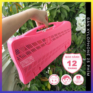 Đồ chơi cho bé gái đàn xylophone màu hồng 25 phím hợp kim nhôm dễ thương QUYNHLEMO đồ chơi bé gái phát triển âm nhạc.