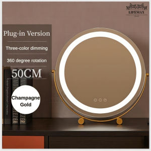 [SG Seller]Rotating make-up mirror LED intelligent Desktop mirror Fill-up Mirror
