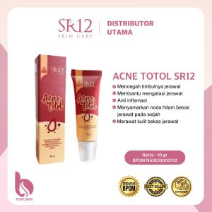 KRIM JERAWAT TOTOL SR12 BPOM AMAN / MENGEMPESKAN JERAWAT / CREAM TUMPAS JERAWAT