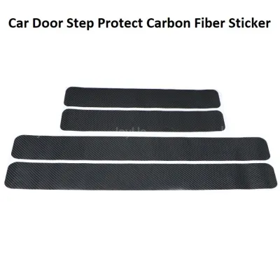 Proton S70 Car Door Step Protection Sticker Anti Scratch Door Step 4D Carbon Fiber Sticker