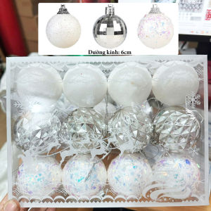 Set 52 phụ kiện trang trí nơ trái châu loại đẹp Cao Cấp trang trí Noel giáng sinh phụ kiện trang trí cây thông
