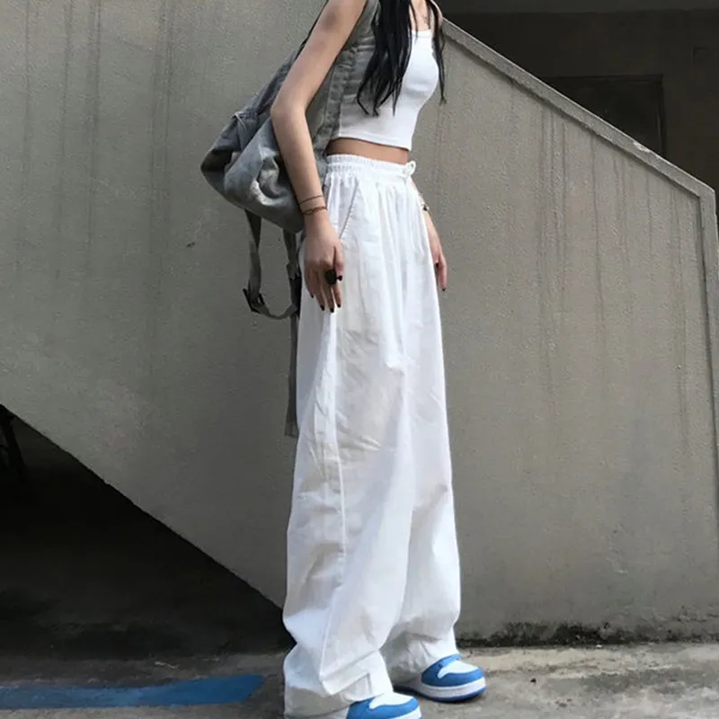 Colorful Heart White Sweatpants Joggers Women Wide Leg Baggy Pants Harajuku  Korean Style Trousers Female Jogging Casual