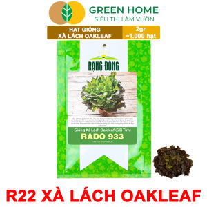 Hạt Giống Xà Lách Oakleaf Gói 5gr~1000 hạt Dễ Trồng Quanh Năm Nảy Mầm Cao Thu Hoạch Nhanh Năng Suất Cao R22