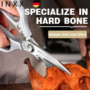Stainless Steel Scissors Sharp Blade Food Scissors For Chicken Vegetable Barbecue Meat Fish Kitchen Accessories