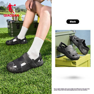 Qiaodan Breathable Closed Toe Water Sandals Hollow Sport Clogs Men QXL103262440R