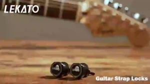 2 chiếc khóa dây đeo đàn guitar bass có nút bấm tháo nhanh chất liệu hợp kim chống gỉ dùng cho dây đeo đàn guitar điện và guitar acoustic.