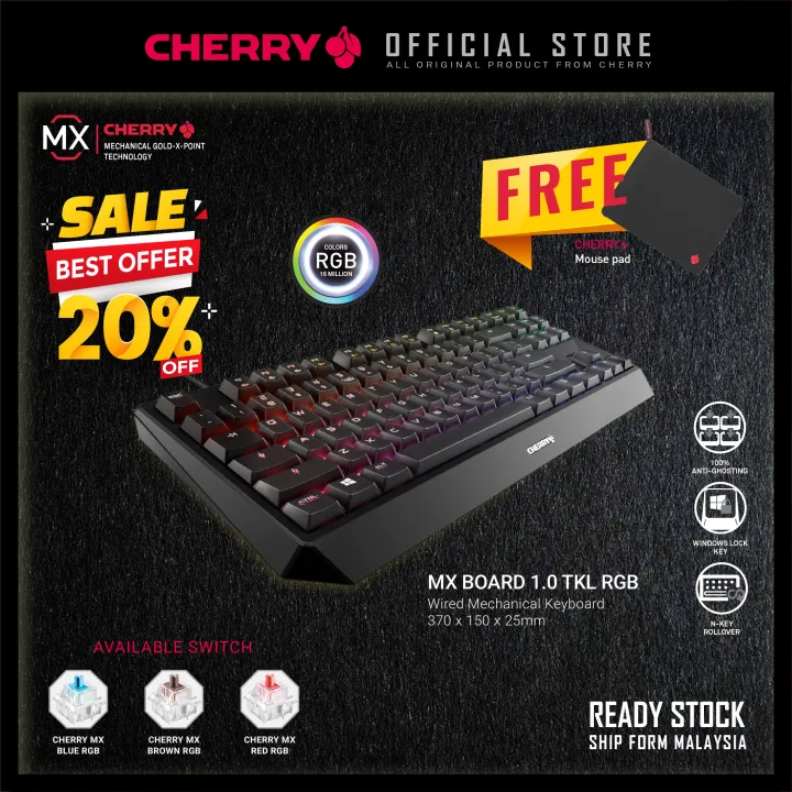 CHERRY MX BOARD 1.0 TKL RGB Wired Mechanical Gaming Keyboard