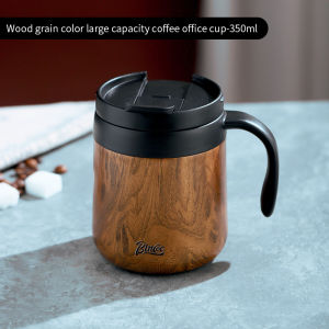 BINCOO Coffee Mug 304 Stainless Steel Thermal and Cold Insulation Tea Cup American Latte Cup Large-Capacity for Home and Office 350ML/500ML