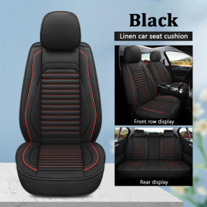 High quality Linen Car seat cover 5-seat cushion set comfortable and breathable 360° full surround seat protector For Toyota Honda Mitsubishi Isuzu Hyundai ford Mazda,Nissan Suzuki kia and 5-seat other models