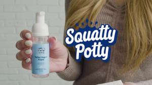 Squatty Potty Toilet Tissue Paper Foam Instant Wet Wipe Alternative - 2 Pack 50 ml 1.69 Fl Oz