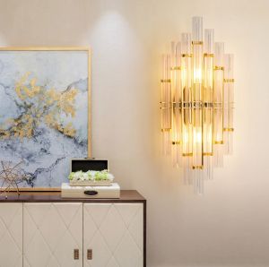 Đèn tường CRAS pha lê hiện đại cao cấp trang trí nội thất sang trọng - kèm bóng LED chuyên dụng.