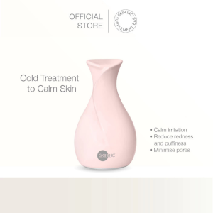 Skin Inc Cryo-Ice Sake Roller Beauty Tool (Blush) - Chill your skin to increase micro-circulation minimize enlarged pores whilst slowing down sebum production instantly depuff sensitive under-eye area and lift your features
