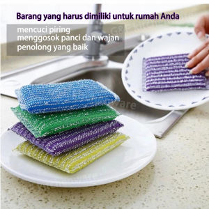 RAMO Spons Cuci Piring - Sabut Untuk Cuci Piring - Sponge Spons Cuci Piring Kerak Wajan Dua Sisi