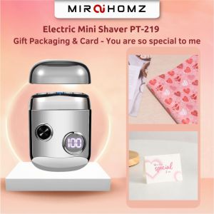 MiraiHomz【Mantap Efficient】Mini Electric Shaver Portable Magnetic Cutter Head Full Body Wash Shaver Man剃须刀