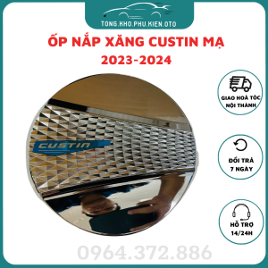 Ốp nắp bình xăng xe Huyndai Custin 2023 - 2025 Mẫu Nhựa ABS Mạ Crom Cao Cấp