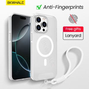 BKWHALE Magnetic Phone Case For iPhone 17 Pro Max 17 Air 16 Pro Max 15 Pro Max 14 Pro Max 16 Plus 13 Pro Max With hanging rope / Lanyard Back Cover Matte Translucent Casing