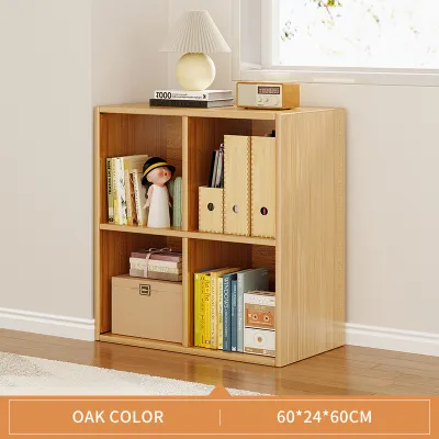 Multipurpose Grid Rack DIY Bookshelf Wooden Book Storage Bookcase Divider Cabinet Utility Shelf rak buku bookcase 书柜/书架
