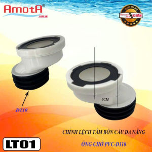 Cút chỉnh lệch tâm bồn cầu dùng cho ống chờ D110 nhựa PVC bền bỉ