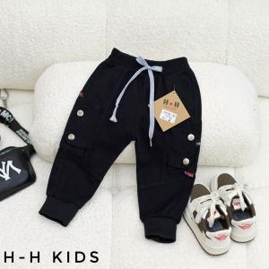 Quần kaki túi hộp bo gấu sành điệu cho bé trai bé gái - QKTHS