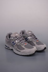 NewBalance 2002R คลาสสิกหนังกลับนุ่มไนลอนตาข่ายระบายอากาศย้อนยุคลำลองรองเท้าวิ่งสีทองสีเทาชายและหญิงรุ่นเดียวกัน
