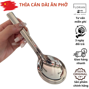 Thìa ăn phở cán dài NN88 thìa cán dài có tay cần thoải mái thìa ăn phở thìa ăn đồ nước thìa ăn mì thìa cầm chắc tay