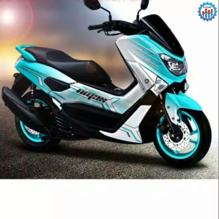 decal nmax old sticker nmax gradasi biru putih OTOPRINT | Lazada Indonesia