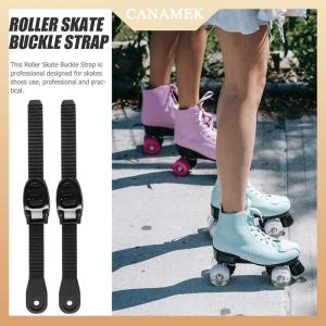 [CANAMEK] 1 2Sets Roller Ratchet Skates Speed Ratchet Skates Straps Fixing Buckle With Screws Ankle Belt Tape Roller Skates Fixed Band