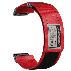 Zenia 26mm Quick Release Fit Premium Nylon Watch Strap for Garmin Fenix 8 AMOLED 7X 6X Pro 51mm Sapphire 5X Plus HR Instinct 3 50mm 2X Solar Tactical D2 Tactix 7 Elite/Bravo/Charlie/Delta PX Quatix Descent Mk1 Mk2 Mk2i Mk3i 51mm Enduro COROS VERTIX 2 2S