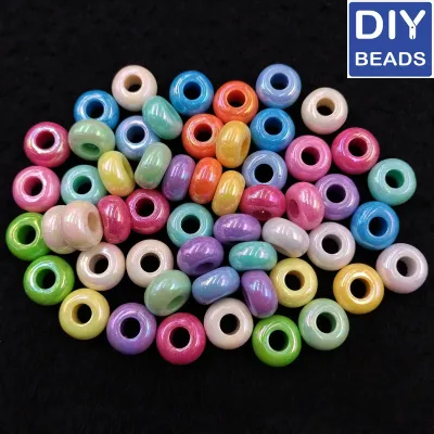 Diy Beads Pastel Rainbow Rondelle 13.5mm (250grams)