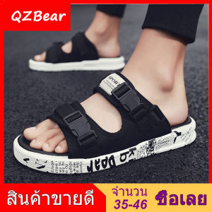【QZbear】รองเท้าครึ่งเกาหลีสำหรับผู้ชายครึ่งรองเท้าแตะรองเท้าแตะรองเท้าไม่มีส้นสำหรับผู้ชาย 2020 รองเท้าแฟชั่นใหม่สำหรับผู้ชาย