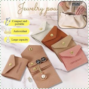 Jewelry Box Multi-compartment Fashion Jewelry Bag Dustproof Portable Storage Lightweight Soft