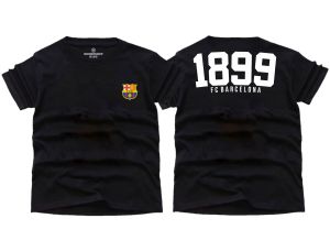 Kaos DISTRO ANAK Laki-Laki Perempuan Motif BARCELONA Bahan Nyaman 24s